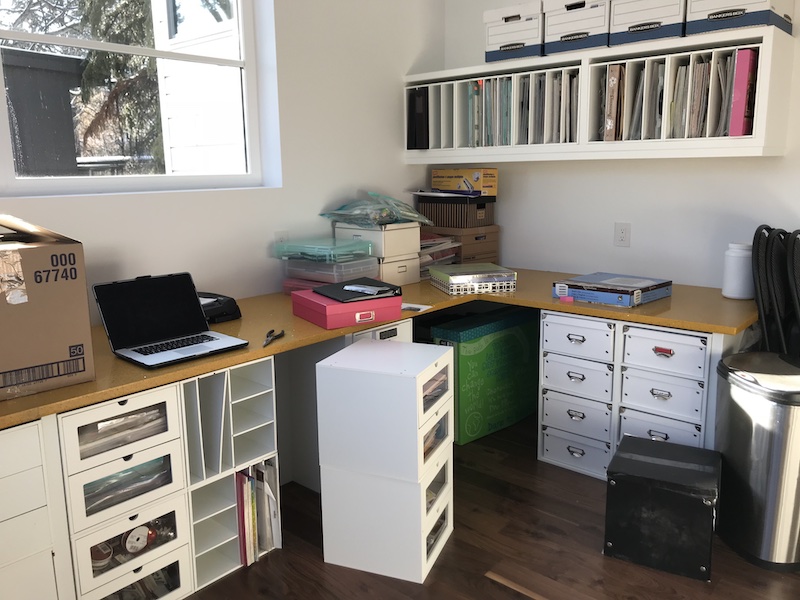 Scrapbook Room shelving